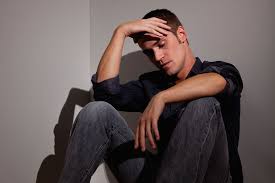depressed man