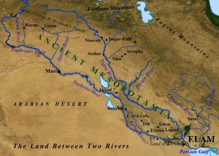 map of euphrates river